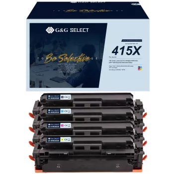 G&G GS-H415X-4P kompatibilni toner visokog kapaciteta, 4 komada za HP 415X (crna, cijan, magenta, žuta)