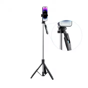 XO SS15 Bluetooth selfie stick stativ, 180 cm, crni