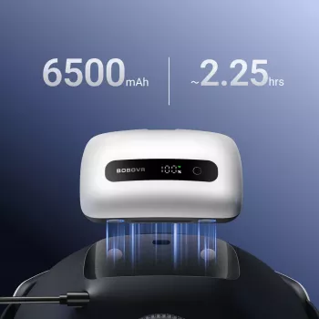 BoboVR BM60-1 6500 mAh baterija s punjačem za M3 Pro+ i M3 - bijela