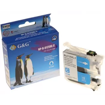 G&G NP-B-0125XLC cijan kompatibilna tintna patrona za Brother LC-125XLC