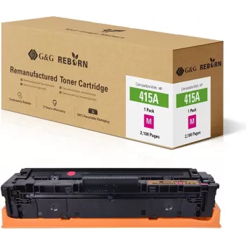 G&G obnovljena magenta toner kartuša kao zamjena za HP 415A (W2013A), 2100 stranica