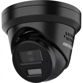 Hikvision 8 MP 4K UHD turret mrežna kamera s AcuSense i Smart Hybrid Light, 2,8 mm fiksna žarišna duljina, crna