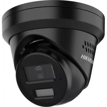 Hikvision 8 MP 4K UHD turret mrežna kamera s AcuSense i Smart Hybrid Light, 2,8 mm fiksna žarišna duljina, crna
