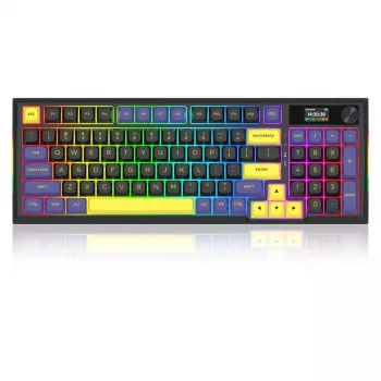 Redragon K725LBY-RGB-PRO Glintstone 75% Wireless Mechanical Gaming Keyboard (Tri-Mode, Hot-Swappable Red Switches)