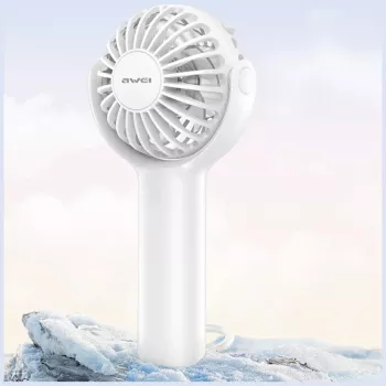 AWEI F42 ručna ventilator, bijeli