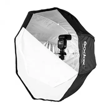 Godox SB-UBW95 95cm oktagonalna kišobran softbox s Bowens priključkom, srebrnom unutrašnjosti, difuzorima i torbom za nošenje
