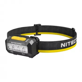 Nitecore HA19 600 lumena bijelo-crvena LED čeona svjetiljka s IPX7 vodootpornošću, dometom snopa 100m, sučeljem s dva gumba, reflektirajućom trakom, napajanje 3x AAA