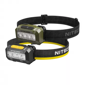 Nitecore HA19 600 lumena bijelo-crvena LED čeona svjetiljka s IPX7 vodootpornošću, dometom snopa 100m, sučeljem s dva gumba, reflektirajućom trakom, napajanje 3x AAA