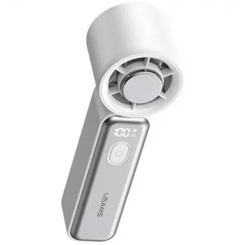 USAMS Ice-Cooling digitalni prijenosni ventilator velike brzine 2000mAh, bijeli