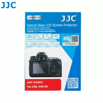 JJC zaštita zaslona od kaljenog stakla za Canon EOS R5 (9H, 0,3 mm, 2,5D, prozirna)