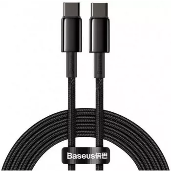 Baseus Tungsten Gold USB-C na USB-C kabel 100W PD 2m crni