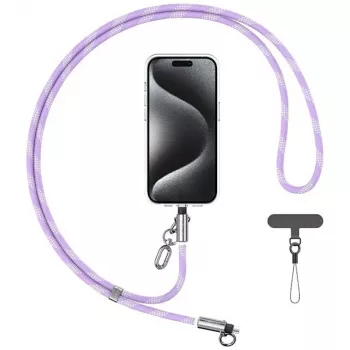 USAMS SJ746 30W USB-C na Lightning kabel s lančićem za mobitel, 1,2 m, ljubičasti