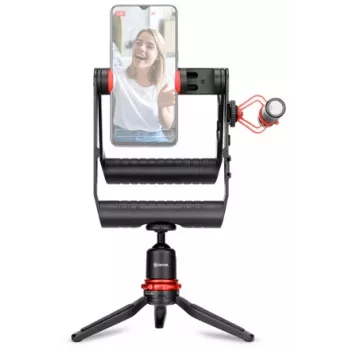 BOYA BY-VG380 komplet za video snimanje pametnim telefonom s mikrofonom BY-MM1 Pro, LED svjetlom i stativom za vlogging, live streaming i mobilno snimanje