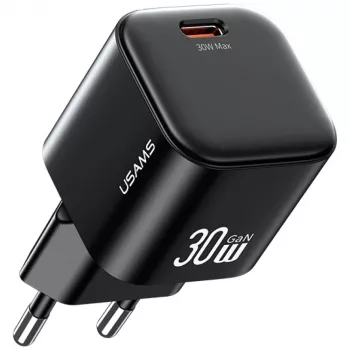 USAMS JO Series CC262 30W GaN USB-C napajanje s 1m USB-C kabelom - bijeli