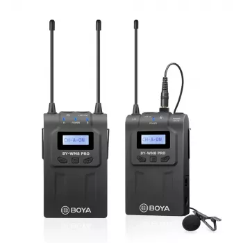 BOYA BY-WM8 Pro-K1 UHF Dual-Channel Wireless Lavalier Microphone System