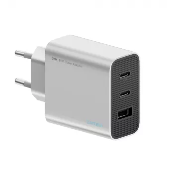 Cuktech 65W GaN zidni punjač s 2x USB-C i 1x USB-A - sivi