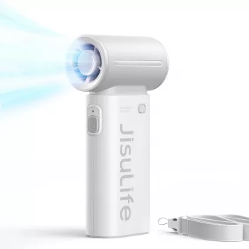 JISULIFE ručni ventilator Life9 3600mAh prijenosni USB ventilator s powerbankom - sivi