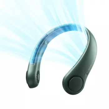 JISULIFE ventilator za vrat Life3 - prijenosni bežični USB ventilator bez lopatica na punjenje, zeleni