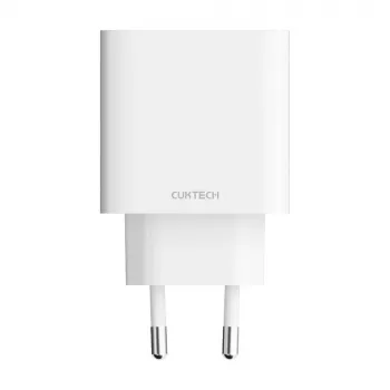Cuktech A19 30W GaN zidni punjač USB-A + USB-C - bijeli
