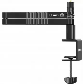 ULANZI LS26 nosač za mikrofon s rotirajućom rukom i stolnom stezaljkom, doseg 750 mm, legura aluminija, crni
