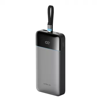 CUKTECH LPB252N 25000mAh 120W powerbank s ugrađenim USB-C kabelom, sivi
