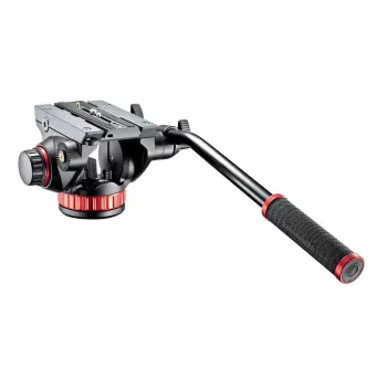 Manfrotto MVH502AH fluidna video glava s ravnom bazom, nosivost 4 kg, baza 75 mm, crna