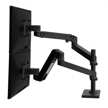 Ergotron LX Pro dual monitor arm stolni nosač za 2 zaslona do 24 inch - crni