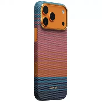 PITAKA Edge Case California Dream 04 Sunset za iPhone 17 Pro Max – ultratanka aramidna MagSafe stražnja maska