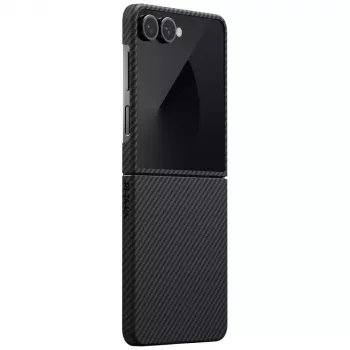 PITAKA Ultra-Slim MagSafe futrola za Samsung Galaxy Z Flip7 - crno-siva aramidna vlakna