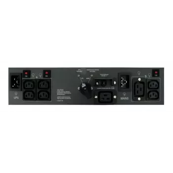ABB PowerValue 11 RT Bypass PDU 16A - 1U rackmount jedinica za distribuciju napajanja s ručnim bypassom, 1x C19 i 4x C13 izlaza, IEC C20 ulaz
