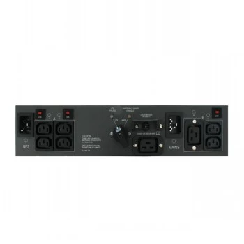 ABB PowerValue 11 RT Bypass PDU 16A - 1U rackmount jedinica za distribuciju napajanja s ručnim bypassom, 1x C19 i 4x C13 izlaza, IEC C20 ulaz