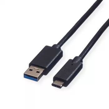 ROLINE USB 3.2 Gen 1 kabel A na C, 1m, crni