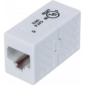 Intellinet 504751 Cat6 UTP RJ45 inline spojnica, utičnica na utičnicu, bijela