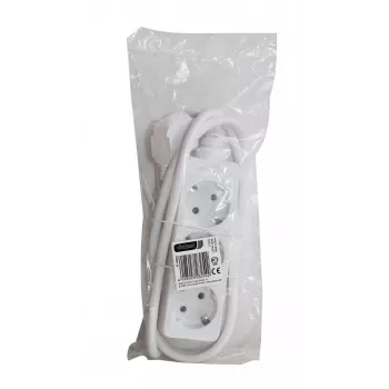 Vivanco Extension Cord 3 Sockets 1.4 m, white (VVELSTR3SCHWP)