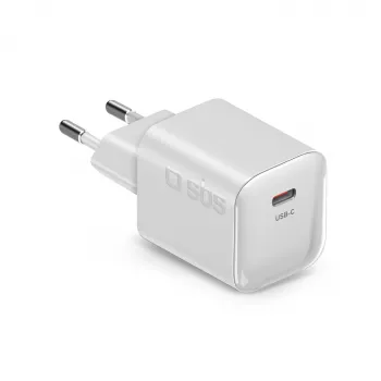 SBS 20W USB-C PD zidni punjač - bijeli