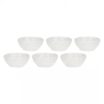 LA PORCELLANA BIANCA LUNIA set od 6 porculanskih zdjela 12 cm, bijeli