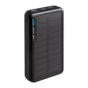 SBS solarni power bank 20000 mAh Fast Charge crni