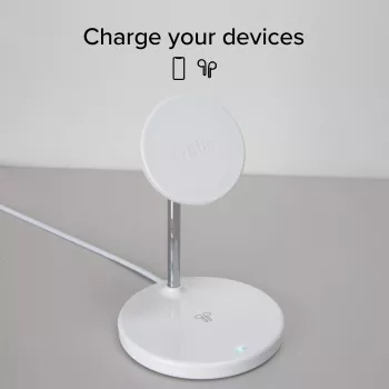SBS 2u1 stalak za punjenje, bijeli (TEWIRMAG2IN1)