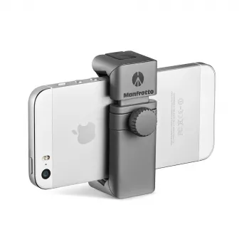 Manfrotto MTWISTGRIP Universal Smartphone Clamp with Twist-Lock, Aluminum, Black/Grey