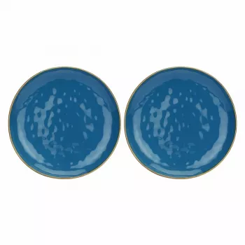 ROSE&TULIPANI Concerto Blu Avio set od 2 okrugla pladnja, 32 cm, tamnoplavi