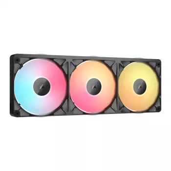 CORSAIR iCUE Link RX360 II Unified Frame RGB 120mm PWM ventilator, trostruko pakiranje - crni