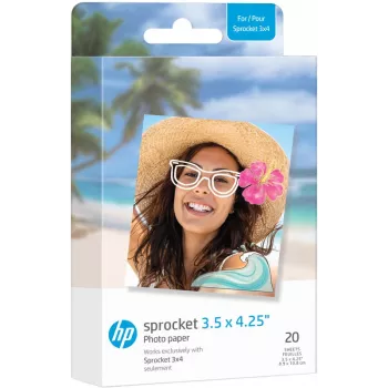 HP ZINK fotopapir 3,5 x 4,25 inch sjajni, samoljepljivi, 20 listova za HP Sprocket