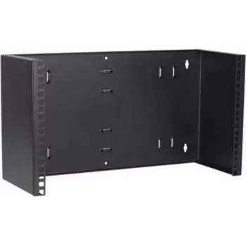 DSIT 6U 19-Inch Wall-Mount Open Frame Rack, Fixed, 180mm Depth, Black (DS-WMB6-S)