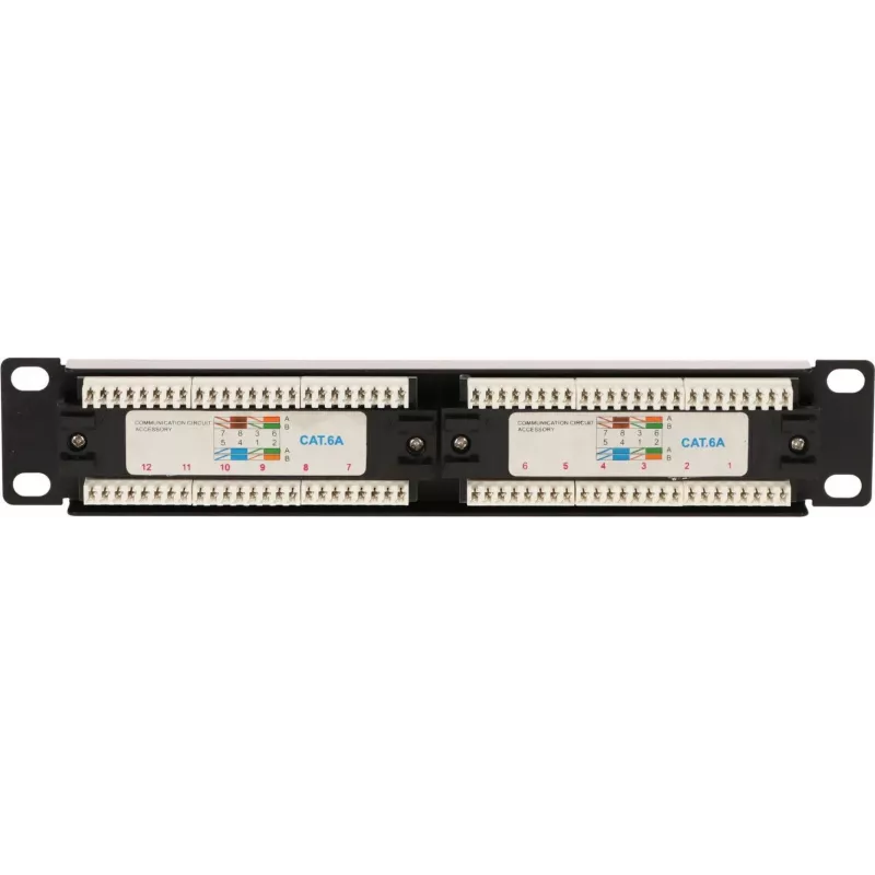 DSIT 10 inch 12-Port UTP CAT 6a patch panel DS-10Patch6a-12UTP