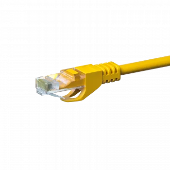 DSIT CAT5e U/UTP Network Patch Cable, 2m, Yellow, 100% Copper (DC-57-020)