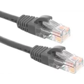 DSIT UTP CAT6a patch kabel, 0,25 m, sivi, 100% bakar, 10GbE, RJ45