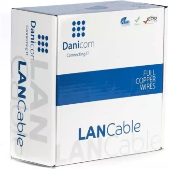 DSIT CAT7 S/FTP vanjski instalacijski kabel 100m puni bakar PE plašt crni Fca CPR
