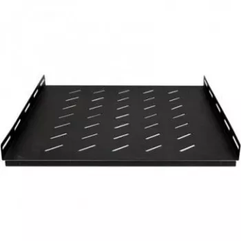 DSIT Heavy-Duty fiksna rack polica za serverske ormare dubine 600mm, 1U, nosivost 100kg, crna