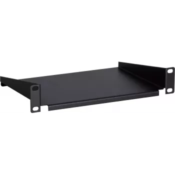DSIT DS-FH10 10 inch 1U fiksna rack polica za serverske ormare, crna, 250 x 136 x 44 mm