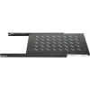 DSIT DS-UH60 1U izvlačna rack polica, nosivost 18 kg, dubina 450 mm, crna